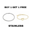 Ice Bracelet + Heart Bracelet