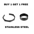 Midnight Edge RING + HEXA BRACELET ( BLACK )
