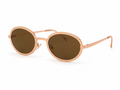 Aurora Rose Gold Round Sunglasses