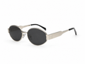 Titan Oval Silver Sunglasses