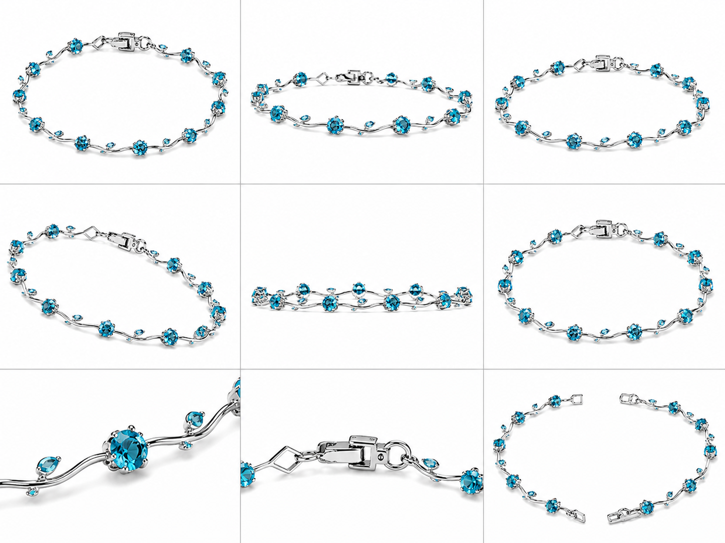 Tulip Bracelet Turquoise Blue