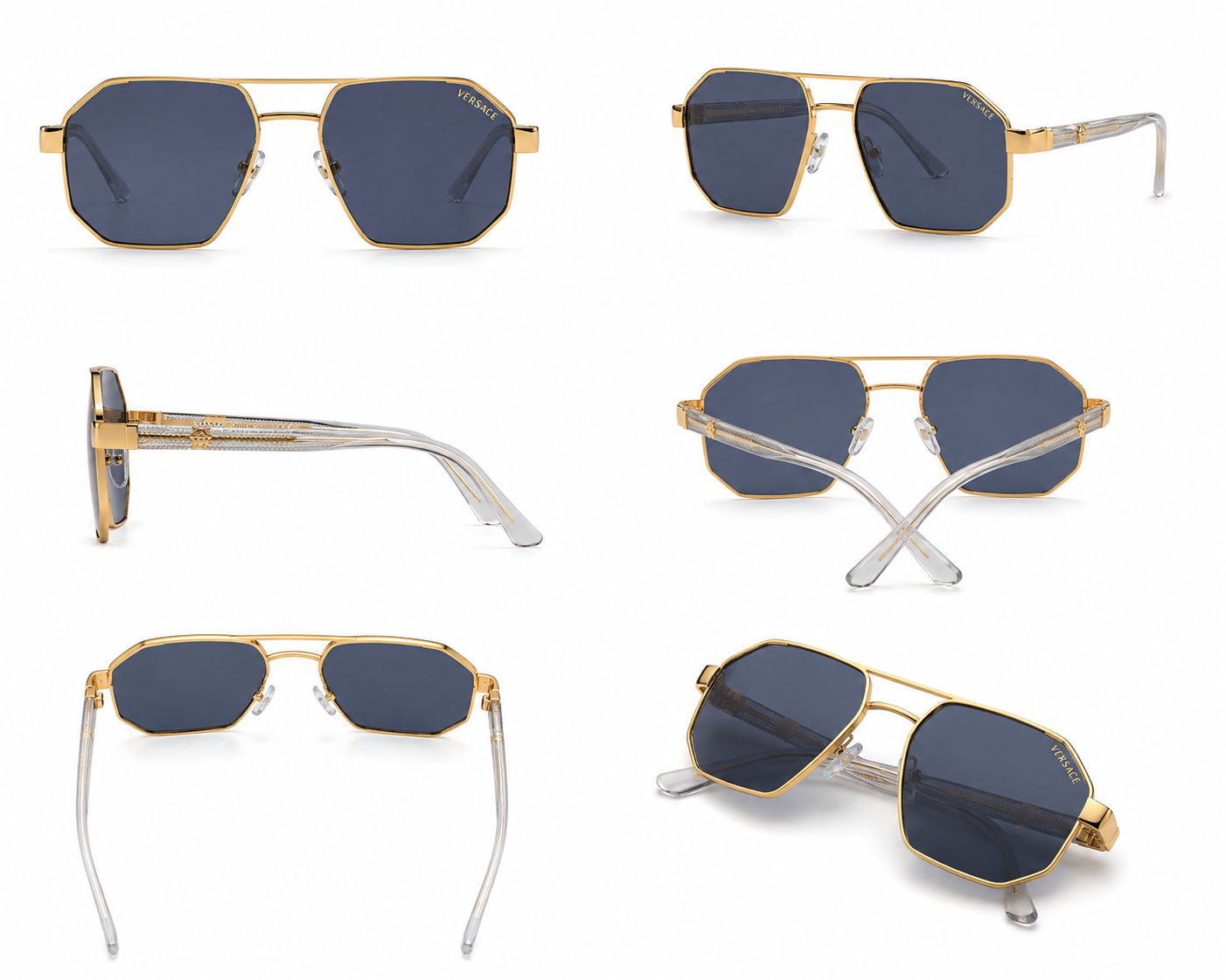 Versace gold-frame sunglasses
