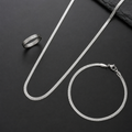 Snake ( Bracelet + Chain ) + Ring ( silver )