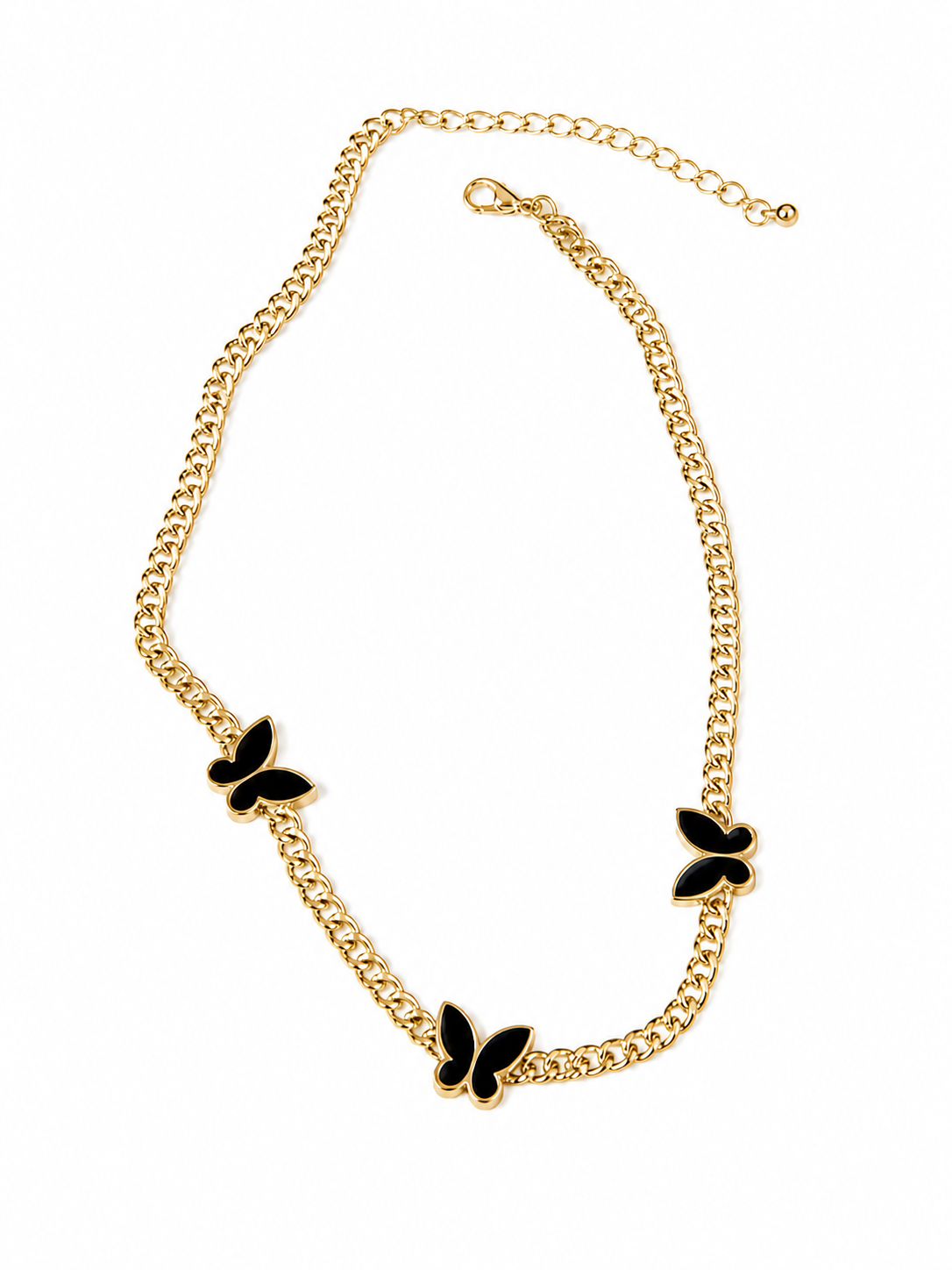 Dark Charm Butterfly Necklace