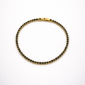 Elegant black diamond tennis bracelet