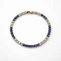 Elegant sapphire and diamond bracelet