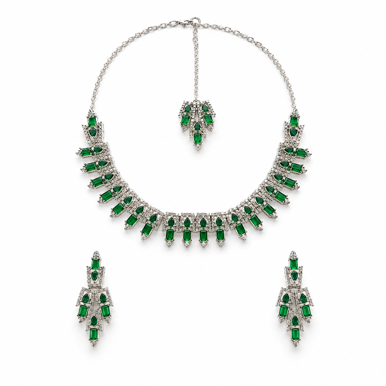 Emerald Elegance Jewelry Set