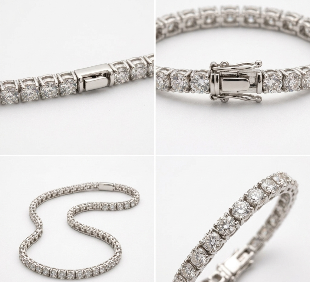 Elegant diamond tennis bracelet
