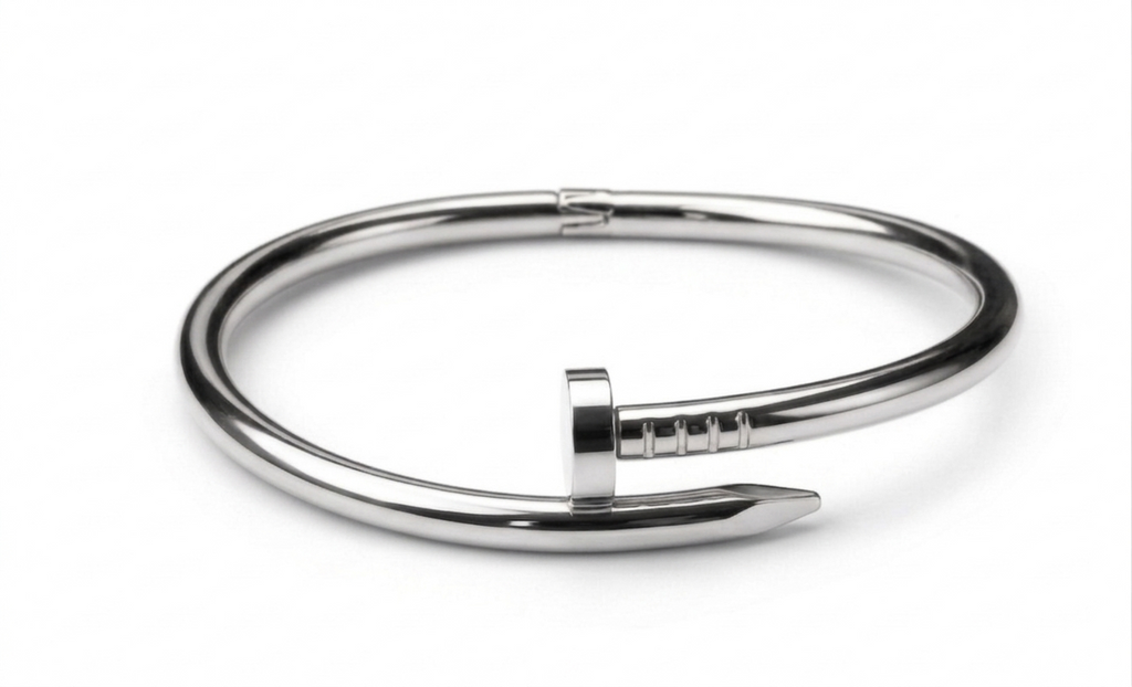 Gold nail bracelet ( silver )