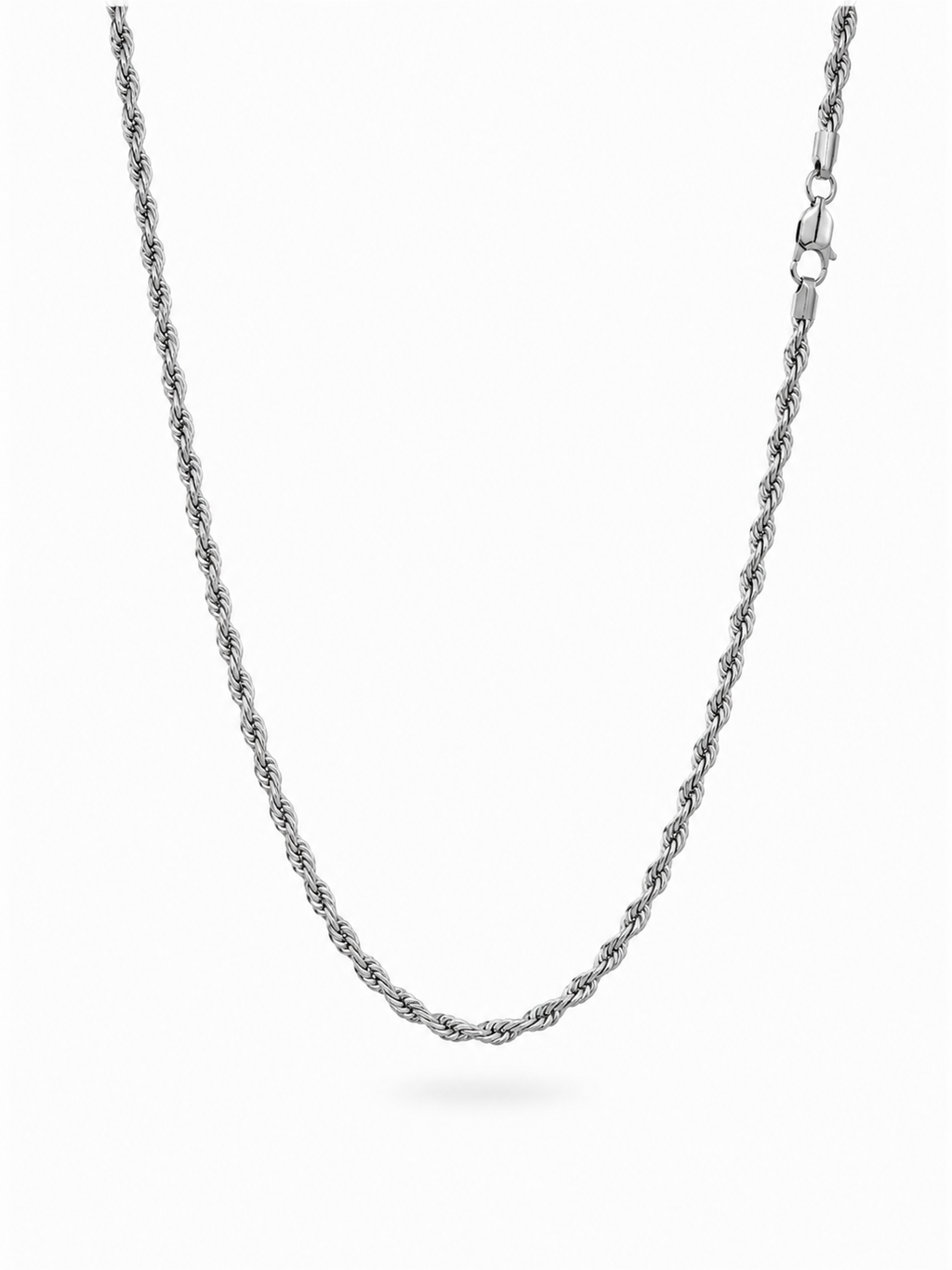 Silver rope chain