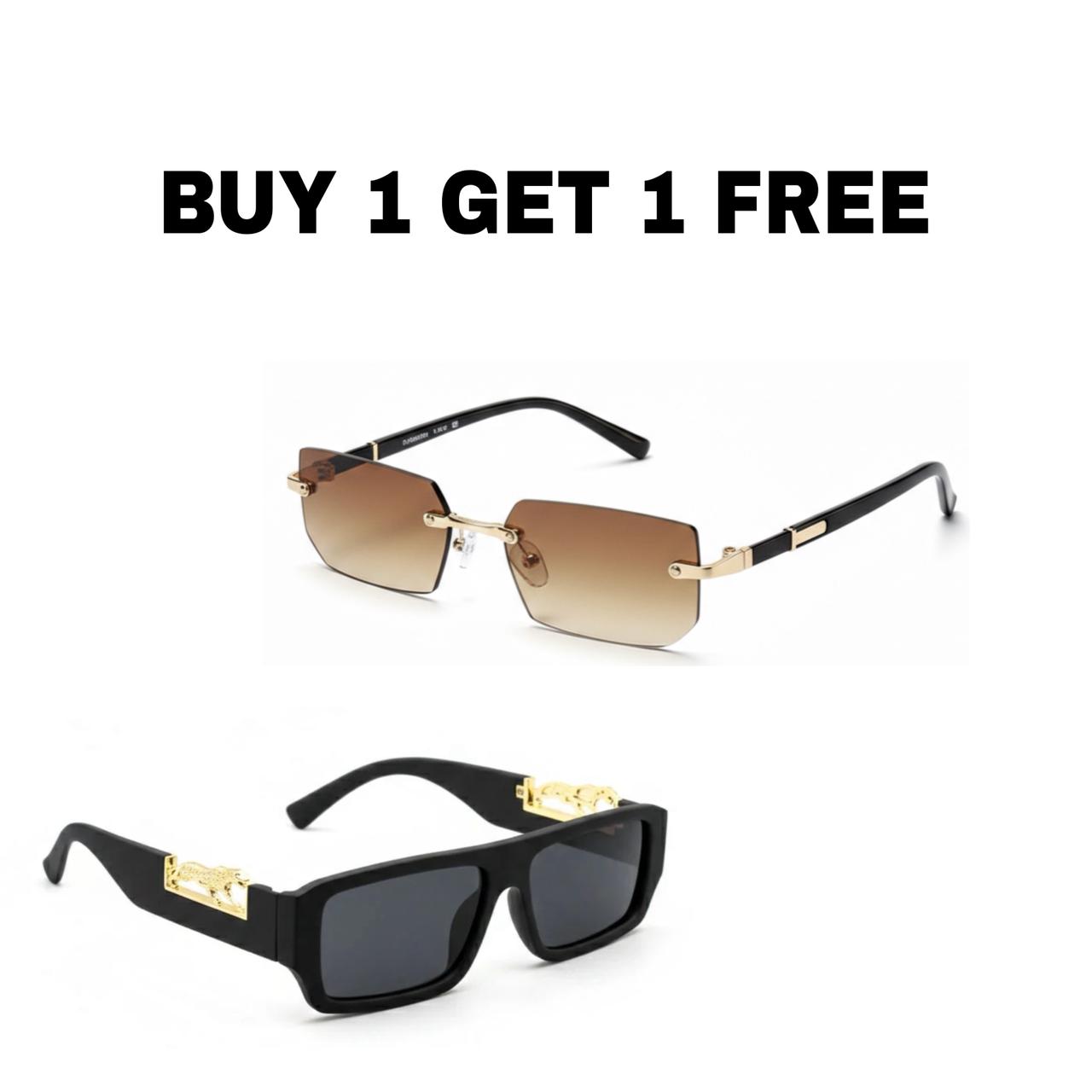 Titan Luxe Rimless Rectangles + THE PANTHER ELITE