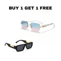 The Azure Marble Rimless +  THE PANTHER ELITE