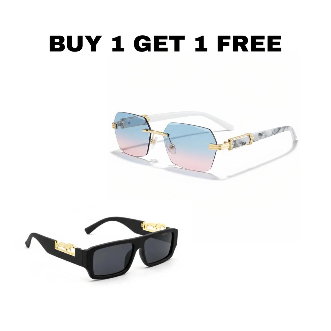 The Azure Marble Rimless +  THE PANTHER ELITE