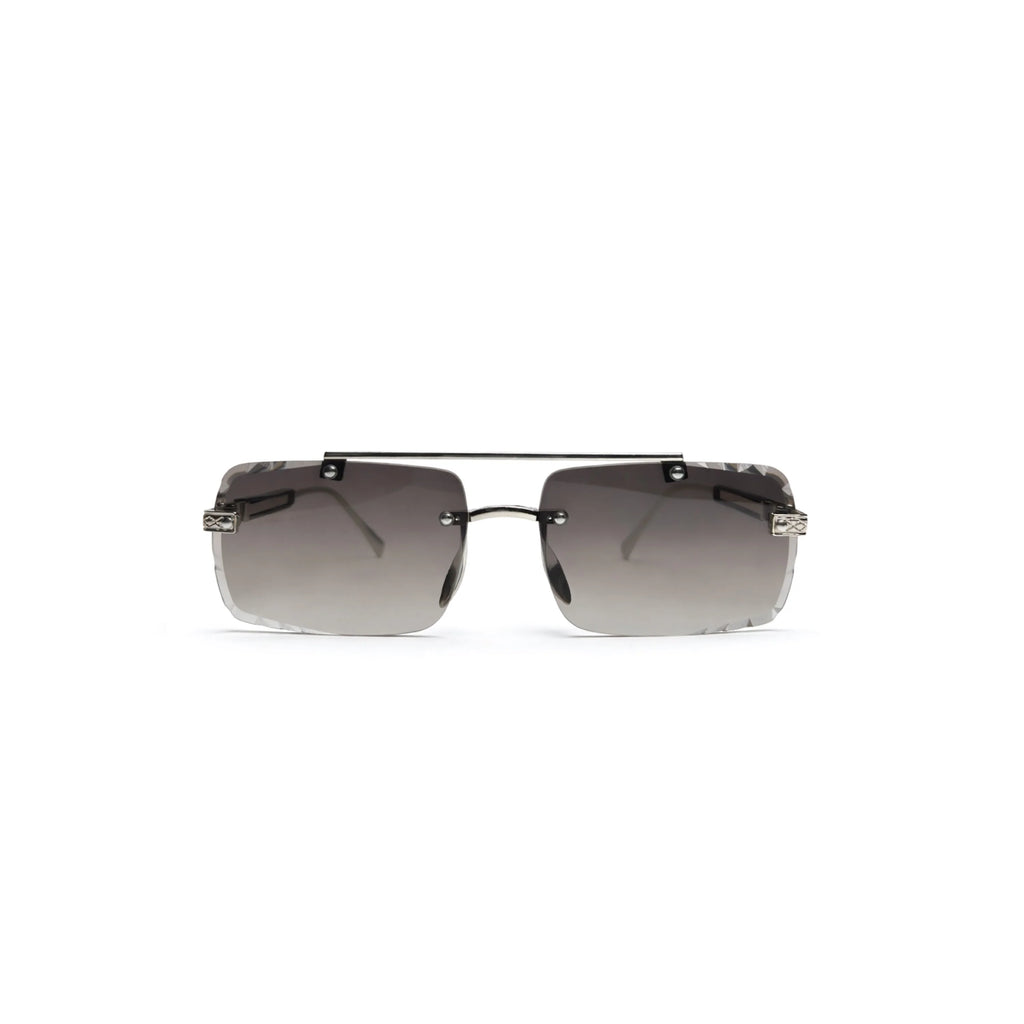 EdgeCraft Dual-Bridge Rimless Sunglasses
