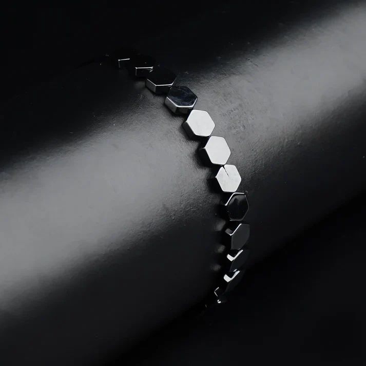 Metallic Octalink Bracelet (Silver)
